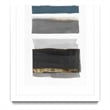 Giant Art 24x36 Stacked Stripes II Matted and Framed in Multi-Color