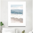 Giant Art 24x36 Warm Waves Matted and Framed in Multi-Color