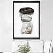 Giant Art 24x36 Majestic Rocks I Matted and Framed in White