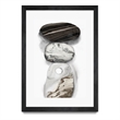 Giant Art 24x36 Majestic Rocks I Matted and Framed in White