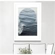 Giant Art 24x36 Round Geometric Matted and Framed in Multi-Color