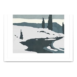 Giant Art 40x30 Cutter Island II Matted and Framed in White