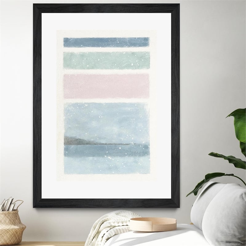 Giant Art 24x36 Layers Matted and Framed in Multi-Color
