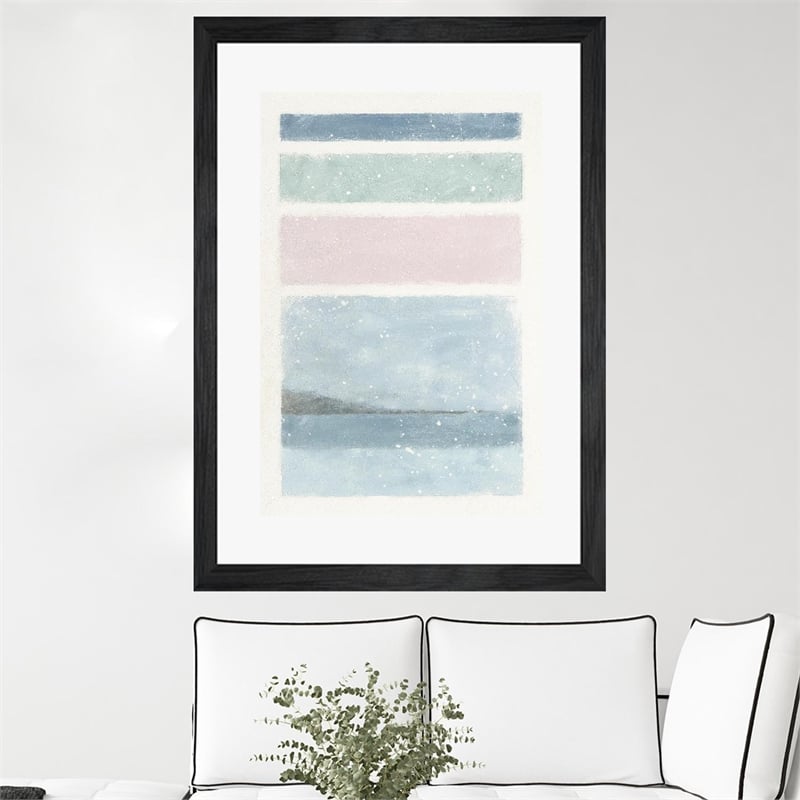 Giant Art 24x36 Layers Matted and Framed in Multi-Color