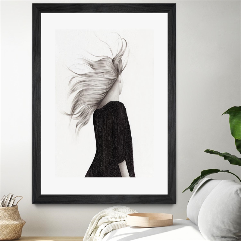 Giant Art 24x36 Zero Gravity I Matted and Framed in Multi-Color