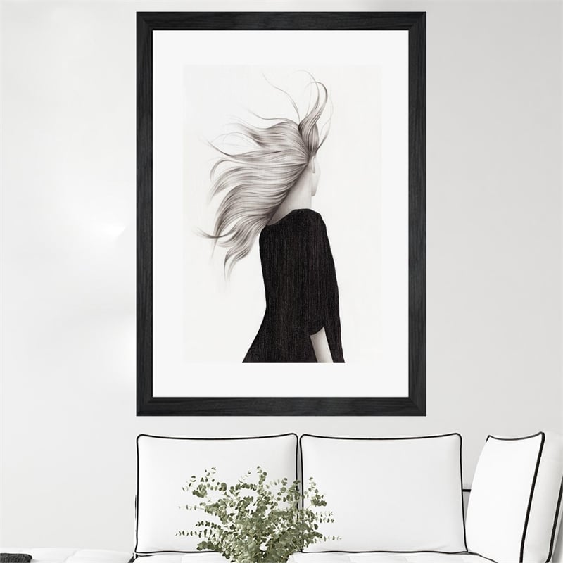 Giant Art 24x36 Zero Gravity I Matted and Framed in Multi-Color