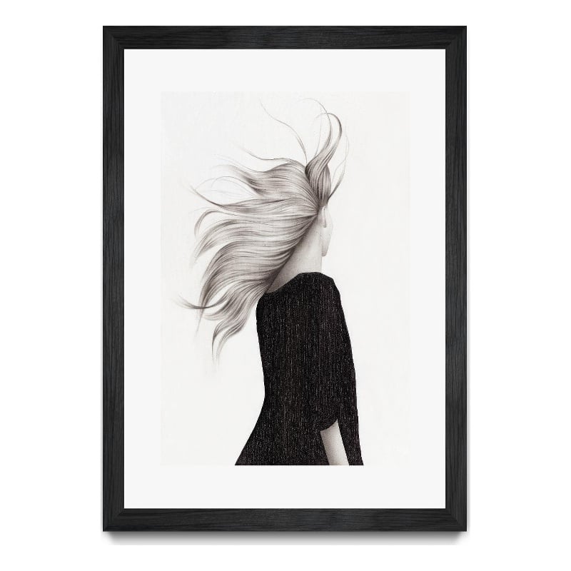 Giant Art 24x36 Zero Gravity I Matted and Framed in Multi-Color
