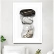 Giant Art 24x36 Majestic Rocks I Matted and Framed in White