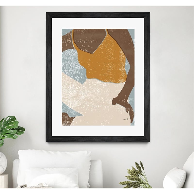Giant Art 30x40 Casual III Matted and Framed in Multi-Color