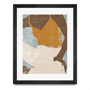 Giant Art 30x40 Casual III Matted and Framed in Multi-Color