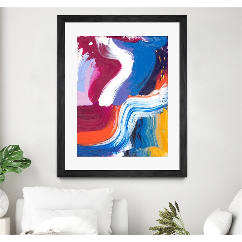 Giant Art 30x40 Just a wee one Matted and Framed in Pink