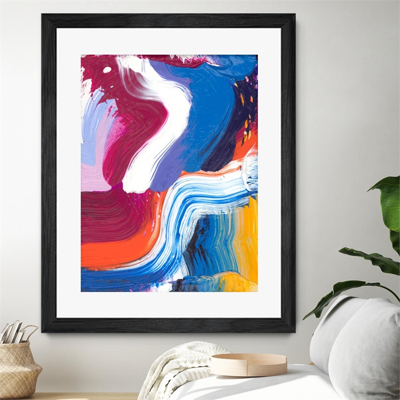 Giant Art 30x40 Just a wee one Matted and Framed in Pink