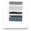 Giant Art 24x36 stacked Stripes I Matted and Framed in Multi-Color