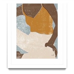 Giant Art 24x32 Casual III Matted and Framed in Multi-Color