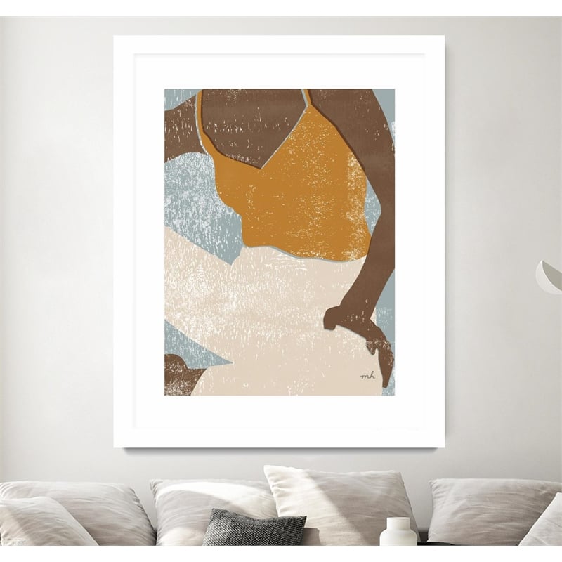 Giant Art 30x40 Casual III Matted and Framed in Multi-Color