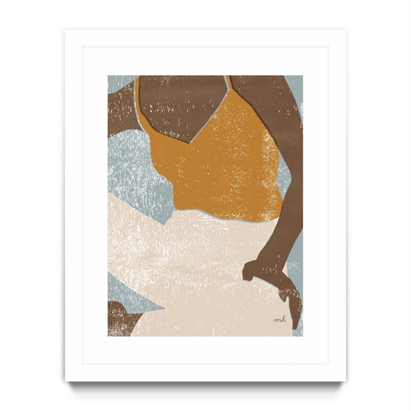 Giant Art 30x40 Casual III Matted and Framed in Multi-Color