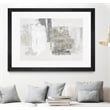 Giant Art 36x24 Silver Slate Matted and Framed in Multi-Color