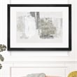 Giant Art 36x24 Silver Slate Matted and Framed in Multi-Color