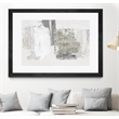 Giant Art 24x36 Silver Slate Matted and Framed in Multi-Color