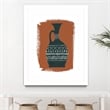 Giant Art 24x32 Global Vessels I Matted and Framed in Multi-Color