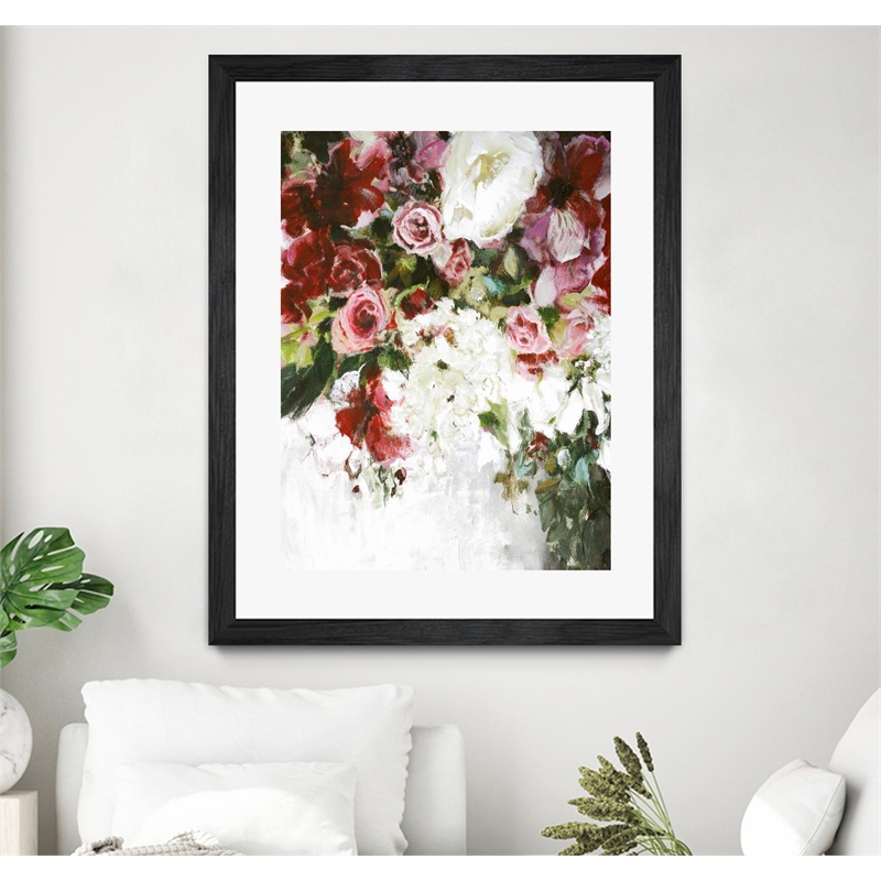 Giant Art 30x40 Light Blossom Matted and Framed in Multi-Color