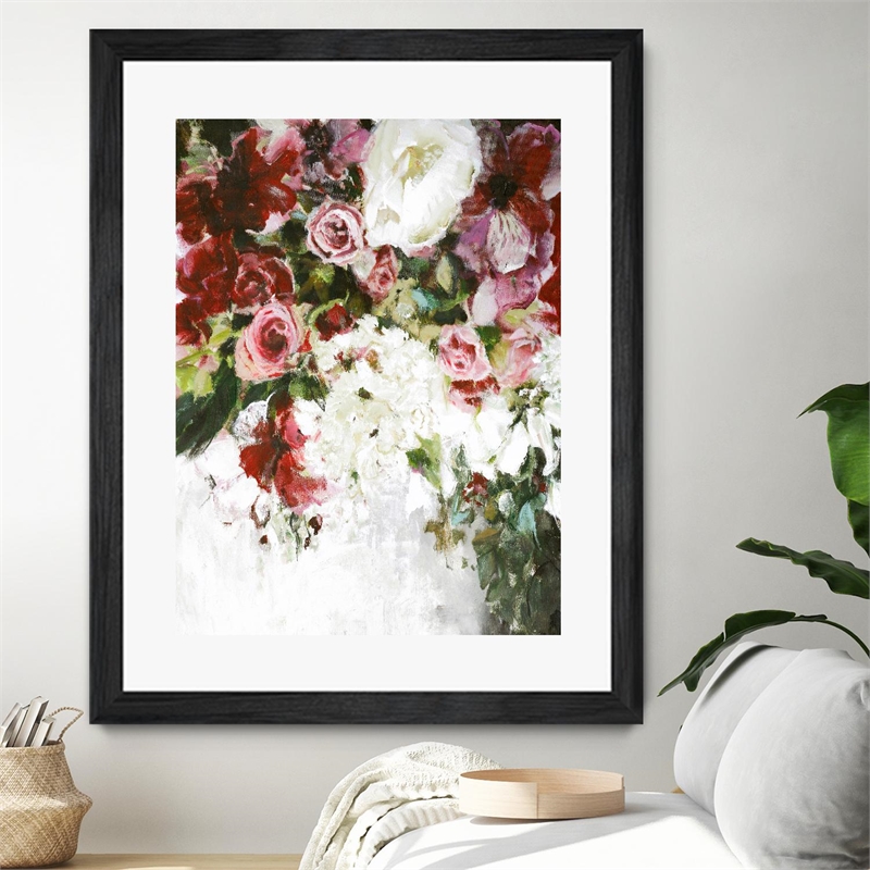 Giant Art 30x40 Light Blossom Matted and Framed in Multi-Color