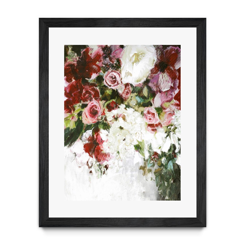 Giant Art 30x40 Light Blossom Matted and Framed in Multi-Color