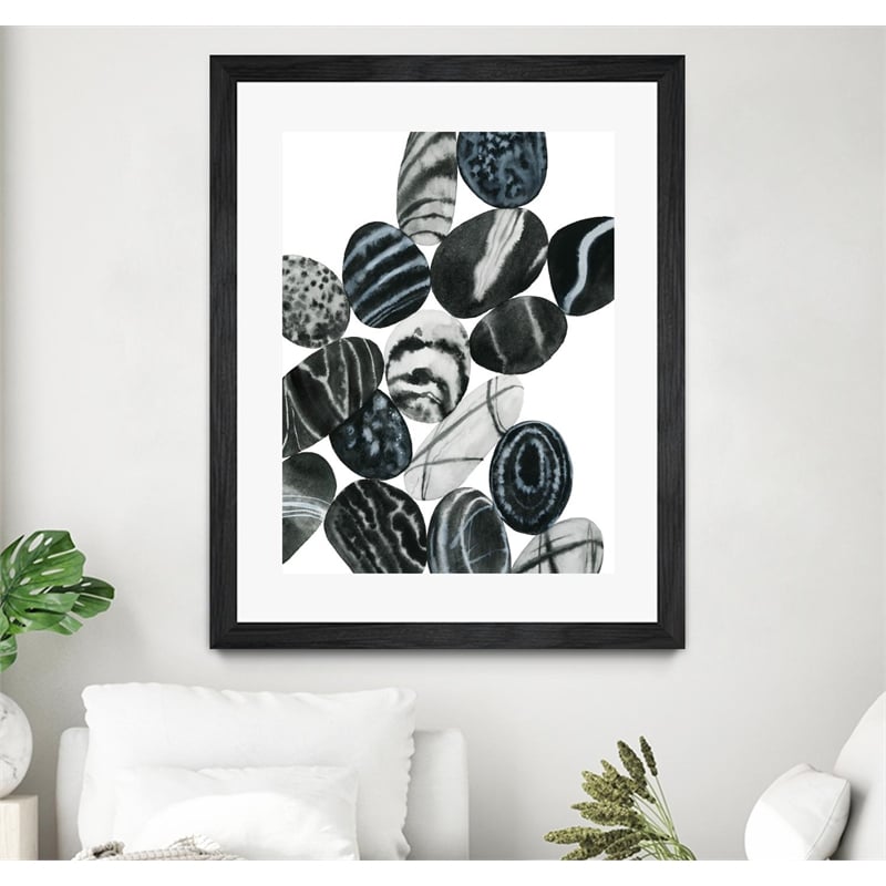 Giant Art 30x40 Dalmatian Rocks I Matted and Framed in White
