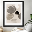 Giant Art 30x40 Floating Rocks II Matted and Framed in Multi-Color