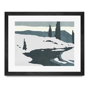 Giant Art 40x30 Cutter Island II Matted and Framed in White