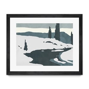 Giant Art 32x24 Cutter Island II Matted and Framed in White
