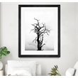 Giant Art 30x40 Dead tree Matted and Framed in White