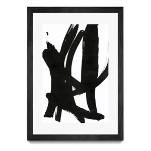 Giant Art 24x36 Composition in Black and White 7 Matted and Framed in White
