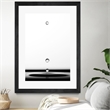 Giant Art 24x36 Drops Matted and Framed in White