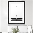 Giant Art 24x36 Drops Matted and Framed in White