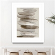 Giant Art 24x32 Stacked Rocks II Matted and Framed in Multi-Color