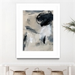 Giant Art 30x40 Scribble Abstract I Matted and Framed in Multi-Color