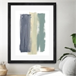 Giant Art 30x40 Striped Abstract Matted and Framed in Multi-Color