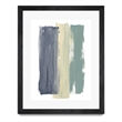 Giant Art 30x40 Striped Abstract Matted and Framed in Multi-Color