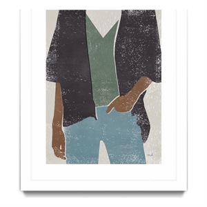 Giant Art 24x32 Casual I Matted and Framed in Multi-Color