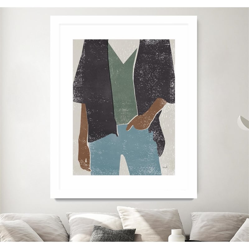 Giant Art 30x40 Casual I Matted and Framed in Multi-Color