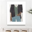 Giant Art 30x40 Casual I Matted and Framed in Multi-Color
