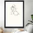 Giant Art 24x36 Contour Figure 4 Matted and Framed in White