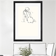 Giant Art 24x36 Contour Figure 4 Matted and Framed in White