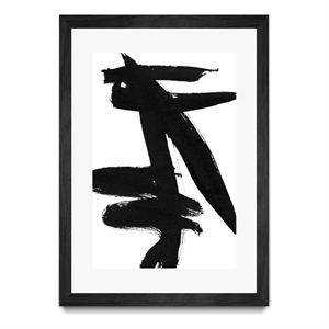 Giant Art 24x36 Composition in Black and White 9 Matted and Framed in White