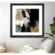 Giant Art 30x30 Neutral Gold Collage III Matted and Framed in Multi-Color