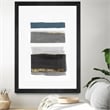 Giant Art 24x36 Stacked Stripes II Matted and Framed in Multi-Color