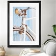 Giant Art 24x36 Old Bike Matted and Framed in Multi-Color