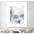 Giant Art 24x32 Flow with Gold III Matted and Framed in Multi-Color