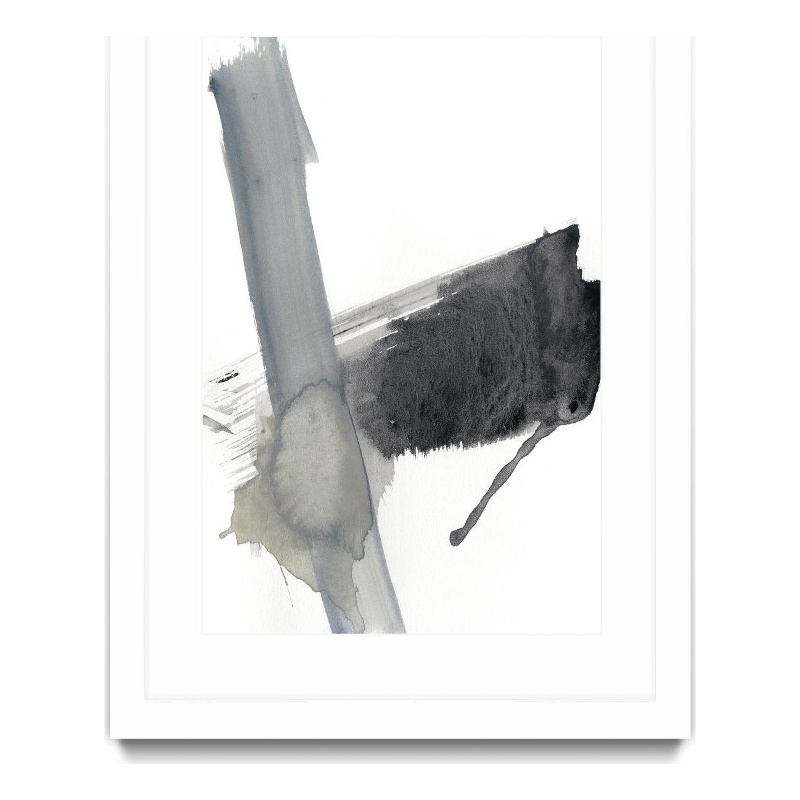 Giant Art 24x36 Kinetic Grid IV Matted and Framed in Multi-Color
